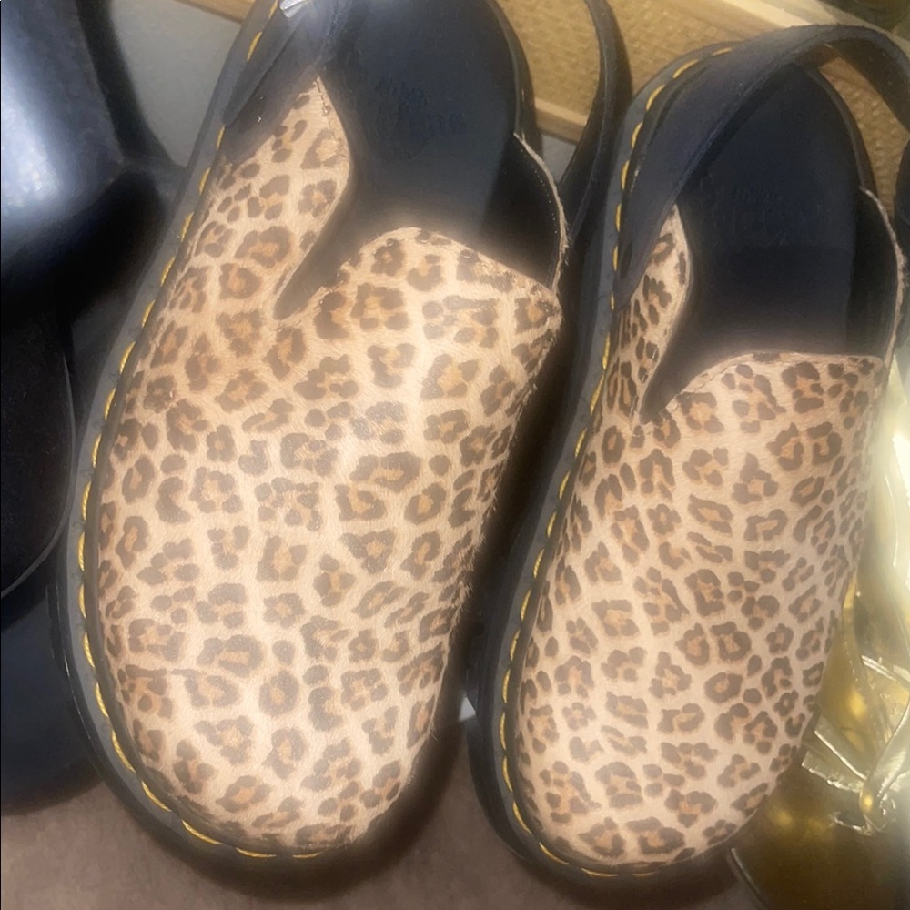Dr. Martens Leopard Print Mules